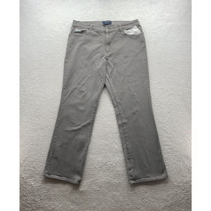Izod Jeans Womens 14 32x29 Mid Rise Straight Leg Gray Stretch Comfort‎ Casual